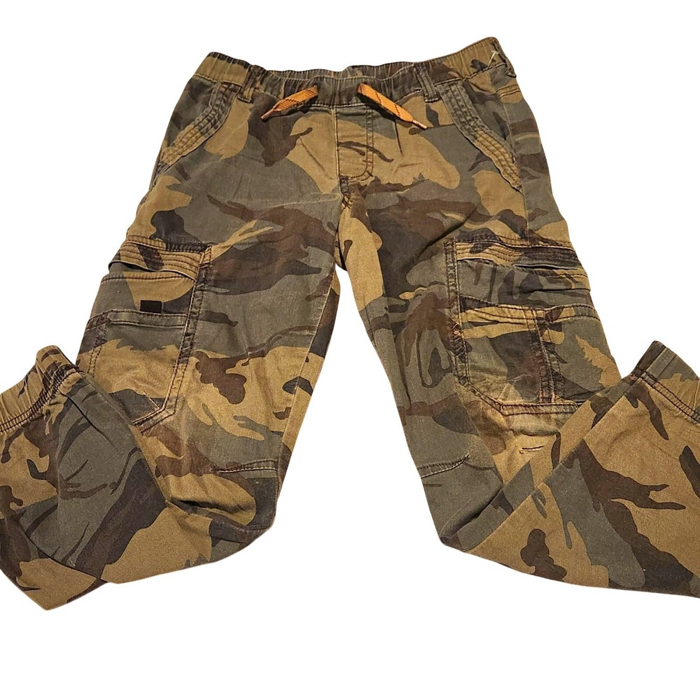 Grunge Wrangler Camo Cargo Pants Drawstring  Boys 10 Reg